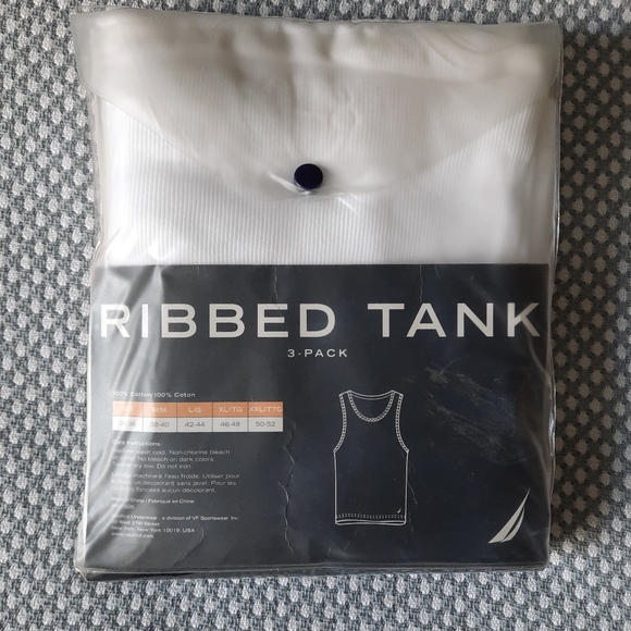 Nautica 3-pack Men's tank size S - Picture 4 of 11